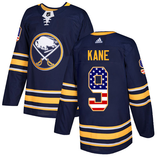 Adidas Sabres #9 Evander Kane Navy Blue Home Authentic USA Flag Youth Stitched NHL Jersey - Click Image to Close